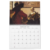 Mural Calendrier des peintures 2017 de janv. Vermeer (Feb 2027)