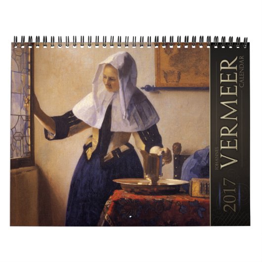 Mural Calendrier des peintures 2017 de janv. Vermeer (Protection)
