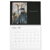 Mural Calendrier des peintures d'aquarelle par Steven (Feb 2026)