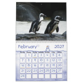 Mural Calendrier des pingouins (Feb 2027)
