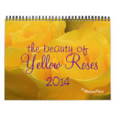 Mural Calendrier des Roses Jaunes 2014 - MODIFIER l'ANNÉ (Protection)