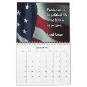 Mural Calendrier des scènes patriotiques (Jan 2027)