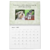 Mural Calendrier des Schnauzers nains (Mar 2027)