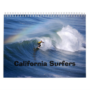 Mural Calendrier des surfeurs de Californie