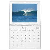 Mural Calendrier des Surfs géants (Mar 2026)