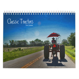 Mural Calendrier des Tracteurs Classiques : Personnalise
