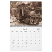 Mural CALENDRIER DES TRAINS vintages (Mar 2027)