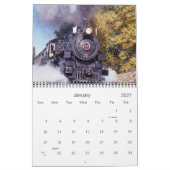 Mural CALENDRIER DES TRAINS vintages (Jan 2027)