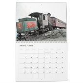 Mural Calendrier des trains vintages 2021 (Jan 2026)