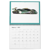 Mural Calendrier des voitures 2008 de concept (Feb 2027)