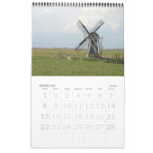 Mural Calendrier des Windmills de Hollande (Feb 2026)