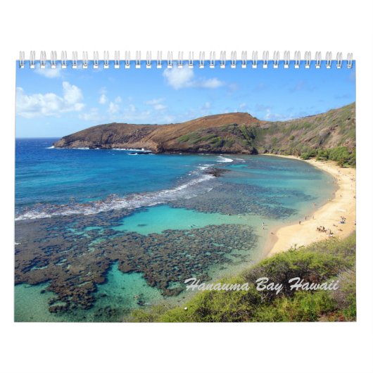 Mural Calendrier d'Hawaï de baie de Hanauma (Protection)