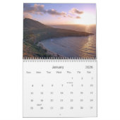 Mural Calendrier d'Hawaï de baie de Hanauma (Jan 2026)