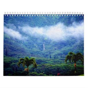 Mural Calendrier d'Hawaï de vallée de Manoa