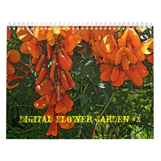 Mural Calendrier Digital Flower Garden #2 (Protection)