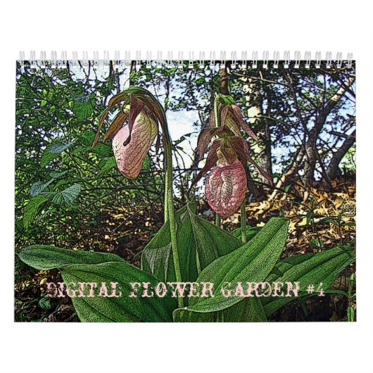 Mural Calendrier Digital Flower Garden #4 (Protection)