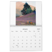 Mural Calendrier d'île du sud (Jan 2027)