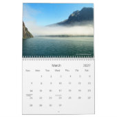 Mural Calendrier d'île du sud (Mar 2027)