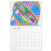 Mural Calendrier dimensionnel hyper du résonateur 2017 (Jan 2027)