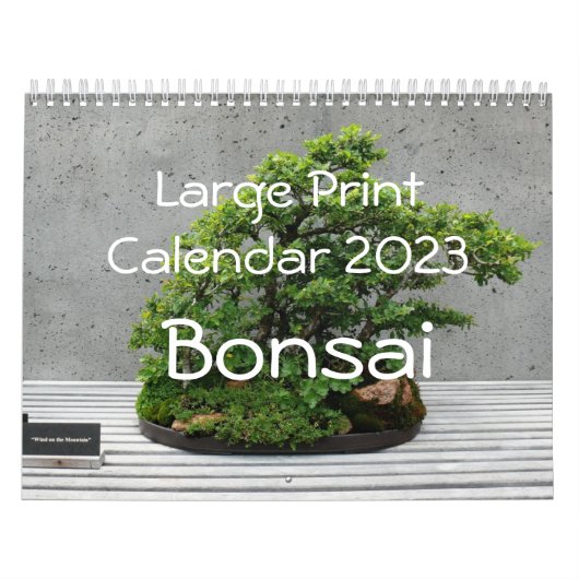 Mural Calendrier d'impression grand format 2023 - Bonsai (Protection)
