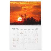 Mural Calendrier d'impression volumineux - Couchers de s (Feb 2027)