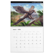 Mural Calendrier Dinosaure Feathered 2017 (Mar 2026)