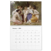 Mural Calendrier DIY, Love, Bouguereau (Feb 2026)
