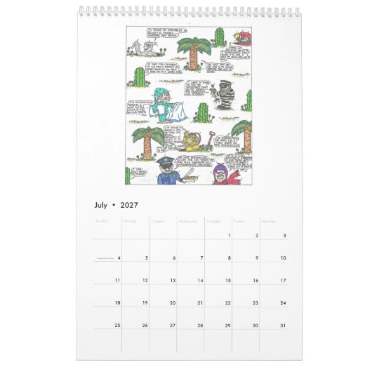 Mural Calendrier drôle 2016 de citations (Jul 2027)