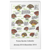 Mural Calendrier drôle 2016 de citations (Protection)