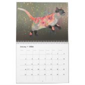 Mural Calendrier du chat 2017 de jardin (Jan 2026)