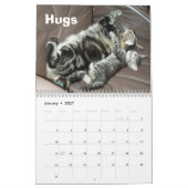 Mural Calendrier du chat tigré 2012 (Jan 2027)