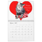 Mural Calendrier du chat tigré 2012 (Feb 2027)