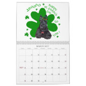 Mural Calendrier du chien Scottie (Mar 2027)