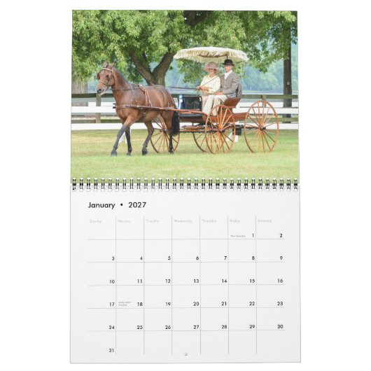 Mural Calendrier du classique 2015 de chariot de Louis (Jan 2027)