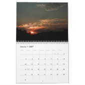 Mural Calendrier du coucher du soleil (Jan 2027)