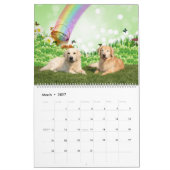 Mural Calendrier du golden retriever 2014 (Mar 2027)