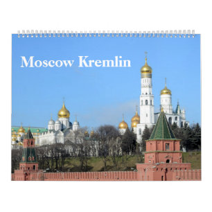 Mural Calendrier du Kremlin de Moscou 12 mois