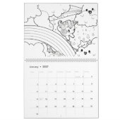 Mural calendrier du livre de couleurs (Jan 2027)