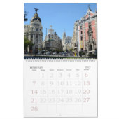 Mural Calendrier du mur de Madrid 12 mois (Feb 2027)
