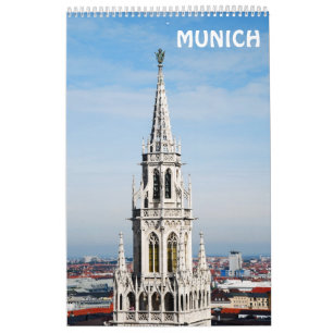Mural Calendrier du mur de Munich de 12 mois