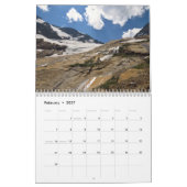 Mural Calendrier du parc national 2015 de glacier (Feb 2027)