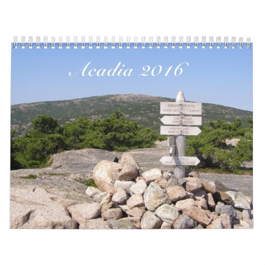 Mural Calendrier du parc national 2016 d'Acadia (Protection)