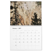 Mural Calendrier du parc national Yellowstone caché (Feb 2027)