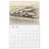 Mural Calendrier du pays 2018 de la Caroline (Mar 2027)