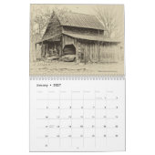 Mural Calendrier du pays 2018 de la Caroline (Jan 2027)