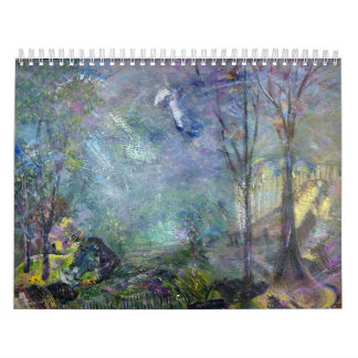 Mural Calendrier du paysage 2013 d'art original par