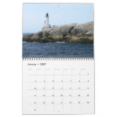 Mural Calendrier du phare de Nouvelle-Angleterre 2017 (Jan 2027)
