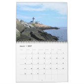 Mural Calendrier du phare de Nouvelle-Angleterre 2017 (Mar 2027)