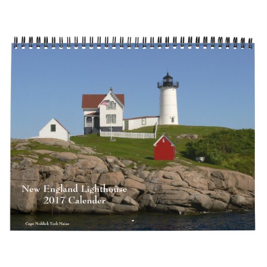 Mural Calendrier du phare de Nouvelle-Angleterre 2017 (Protection)