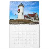 Mural Calendrier du phare du Massachusetts 2018 (Jan 2027)